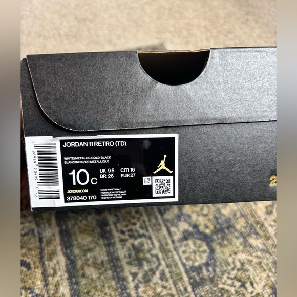 Air Jordan 11 XI Retro Concord Toddler Size 10C Low Top Sneakers - Picture 8 of 9